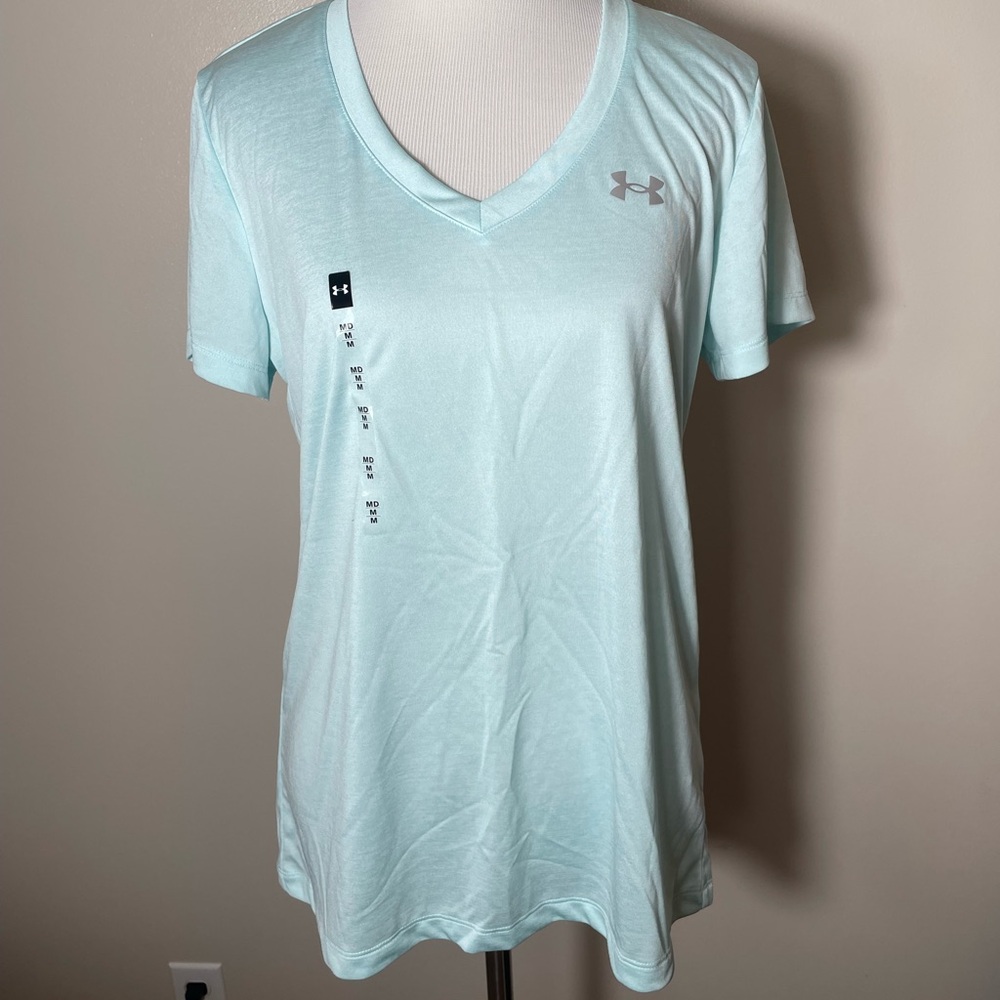 Under Armour Women's Sky Blue V-Neck Tee